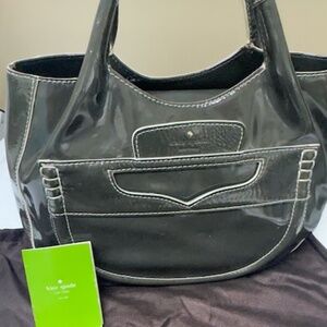 Kate Spade Grey Patent Leather Purse